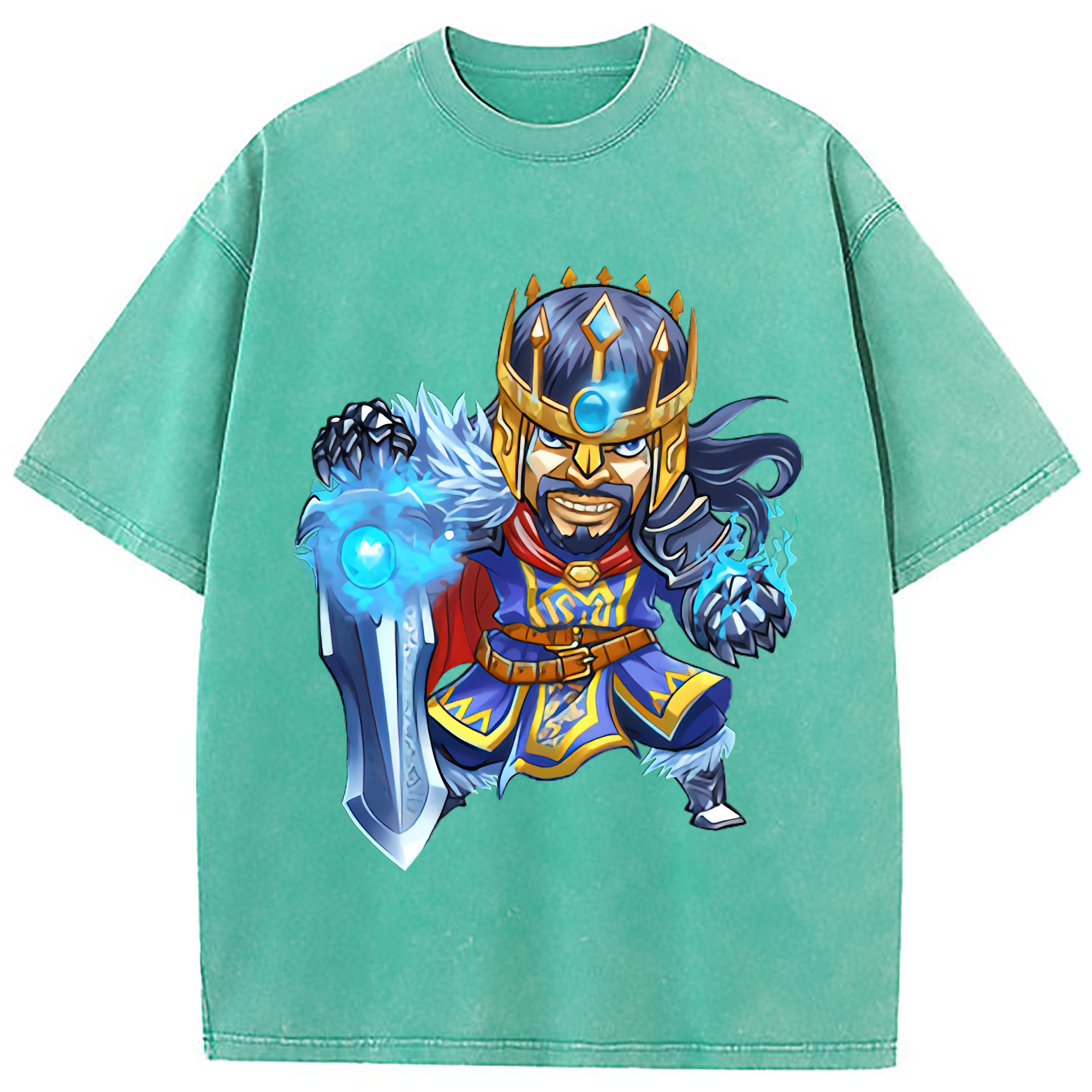（画像用） リーグ・オブ・レジェンド League of Legends LOL 綿100% ヴィンテージ風 半袖Tシャツ（フロントプリント）